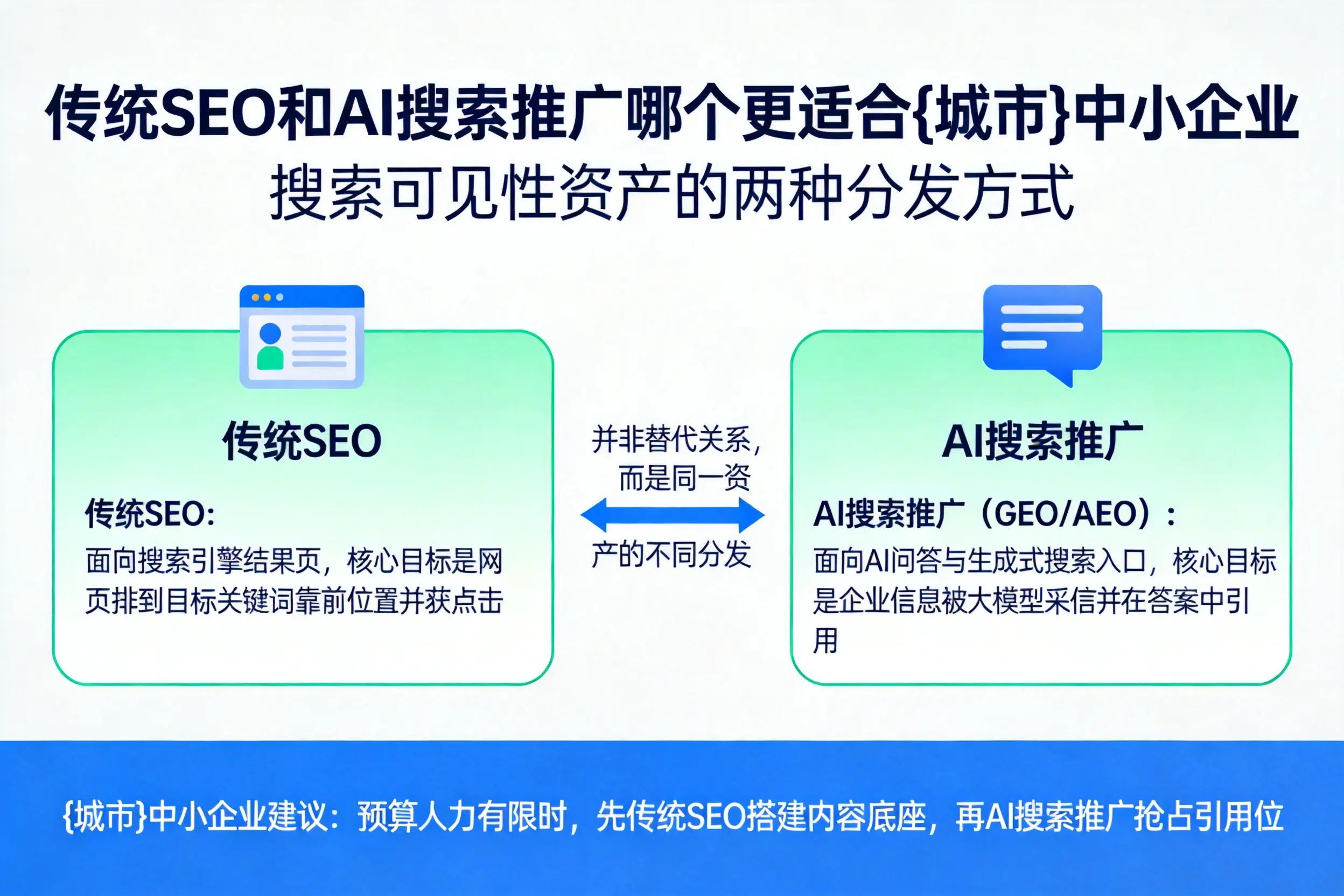 传统SEO和AI搜索推广哪个更适合赣州中小企业