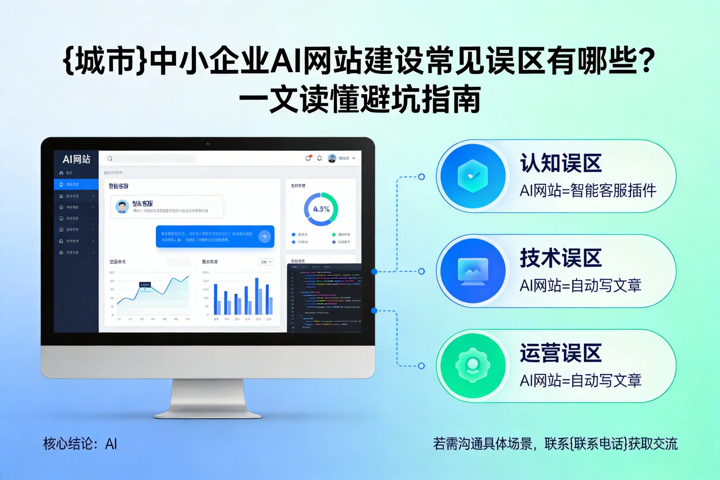 赣州中小企业AI网站建设常见误区有哪些?一文读懂避坑指南