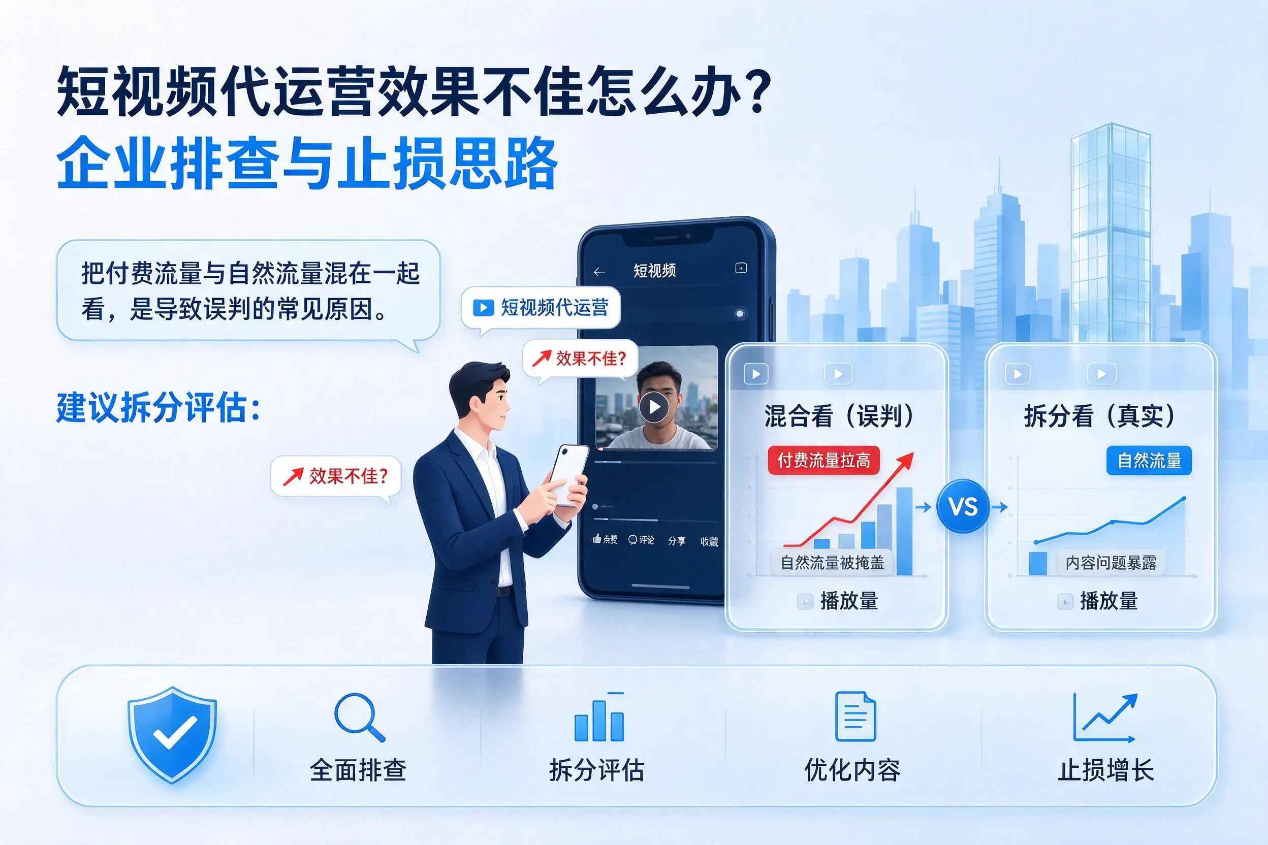 短视频代运营效果不佳怎么办？赣州企业排查与止损思路