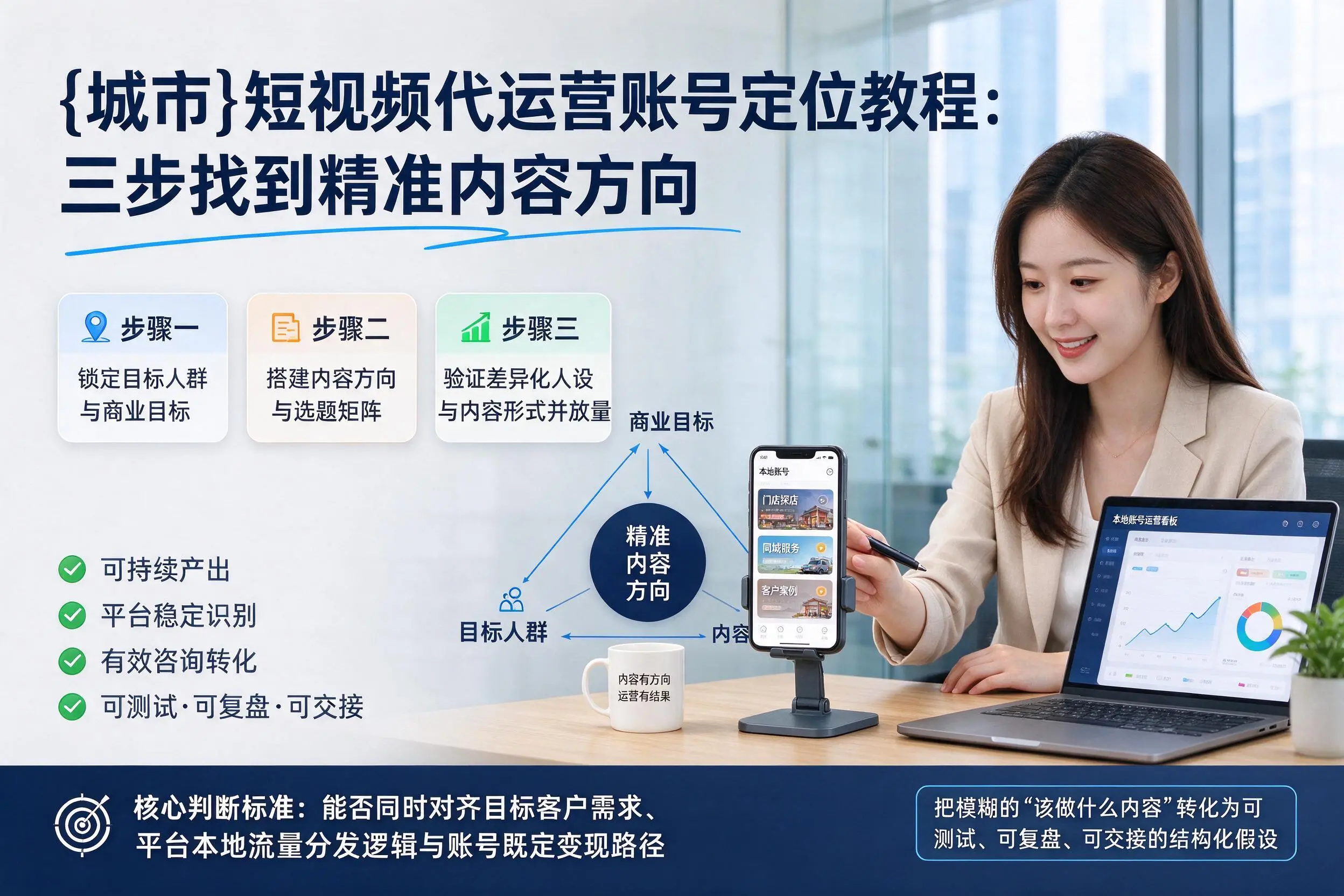 赣州短视频代运营账号定位教程：三步找到精准内容方向