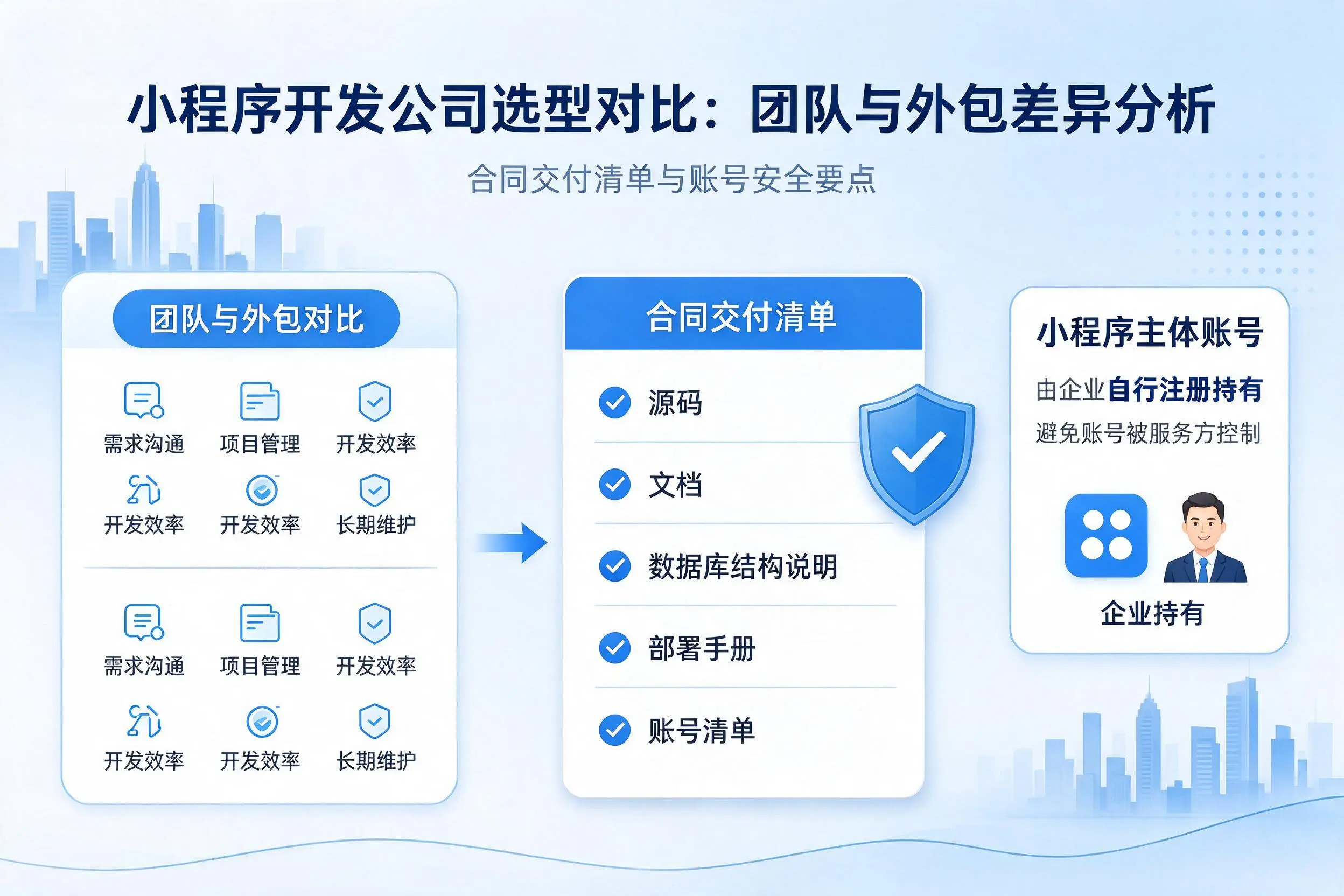 赣州小程序开发公司选型对比:团队与外包差异分析