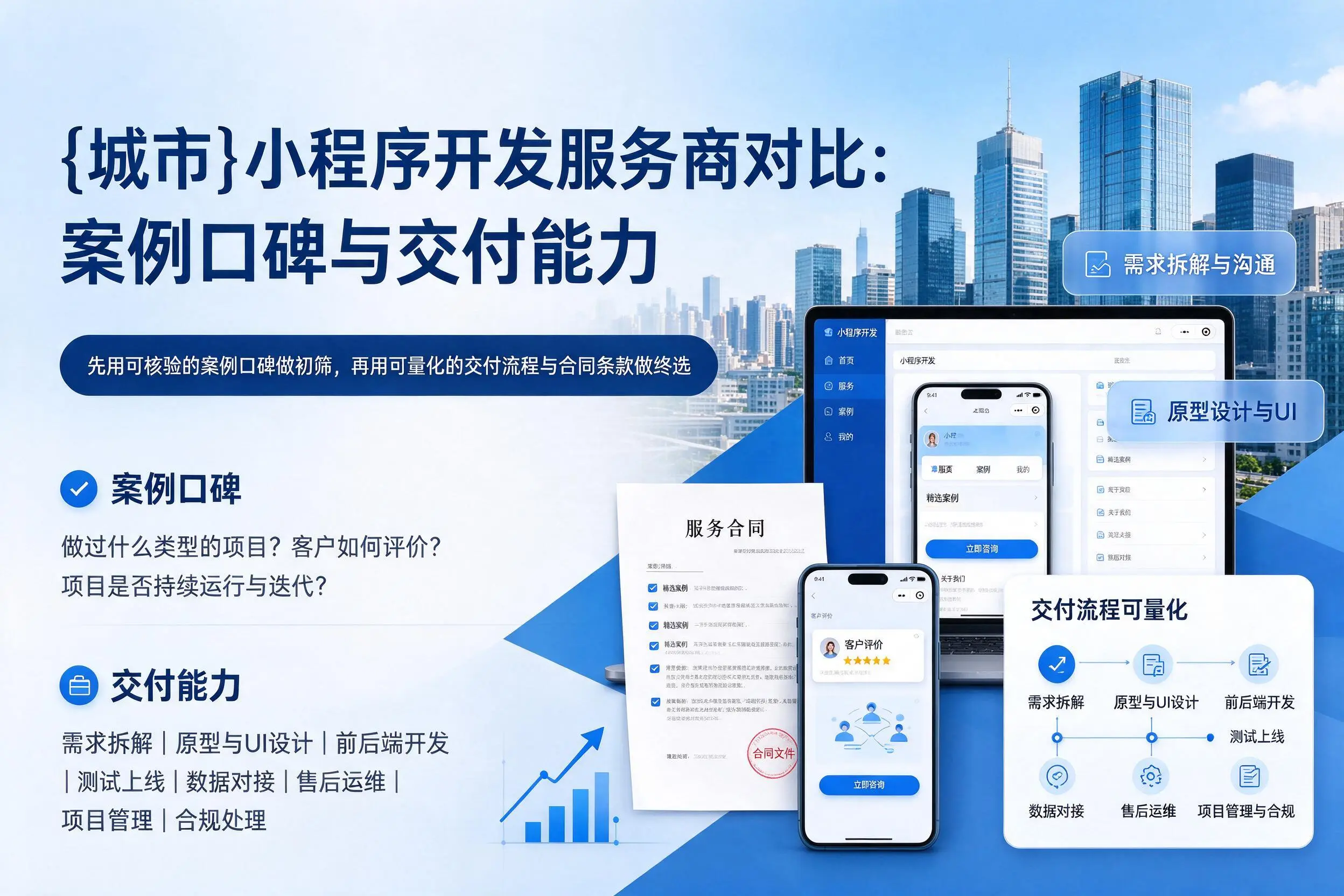赣州小程序开发服务商对比:案例口碑与交付能力
