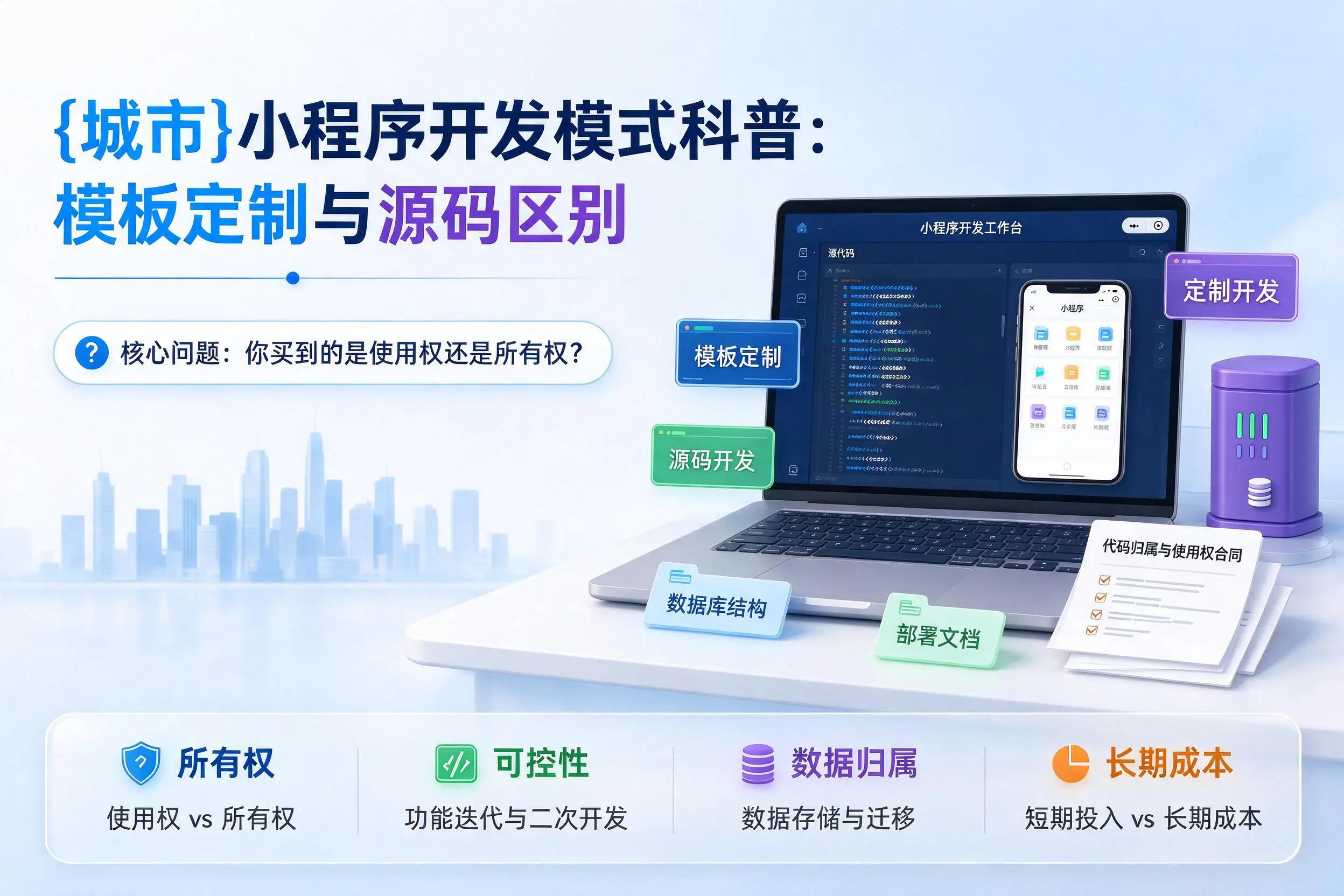 赣州小程序开发模式科普：模板定制与源码区别