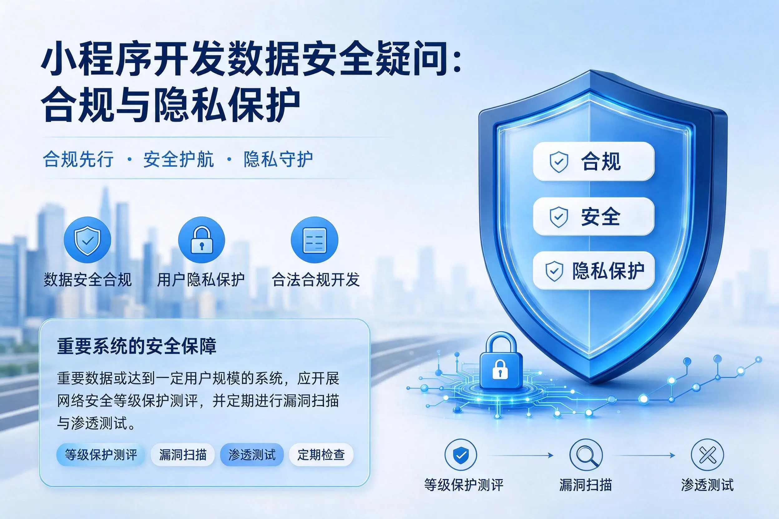 赣州小程序开发数据安全疑问:合规与隐私保护