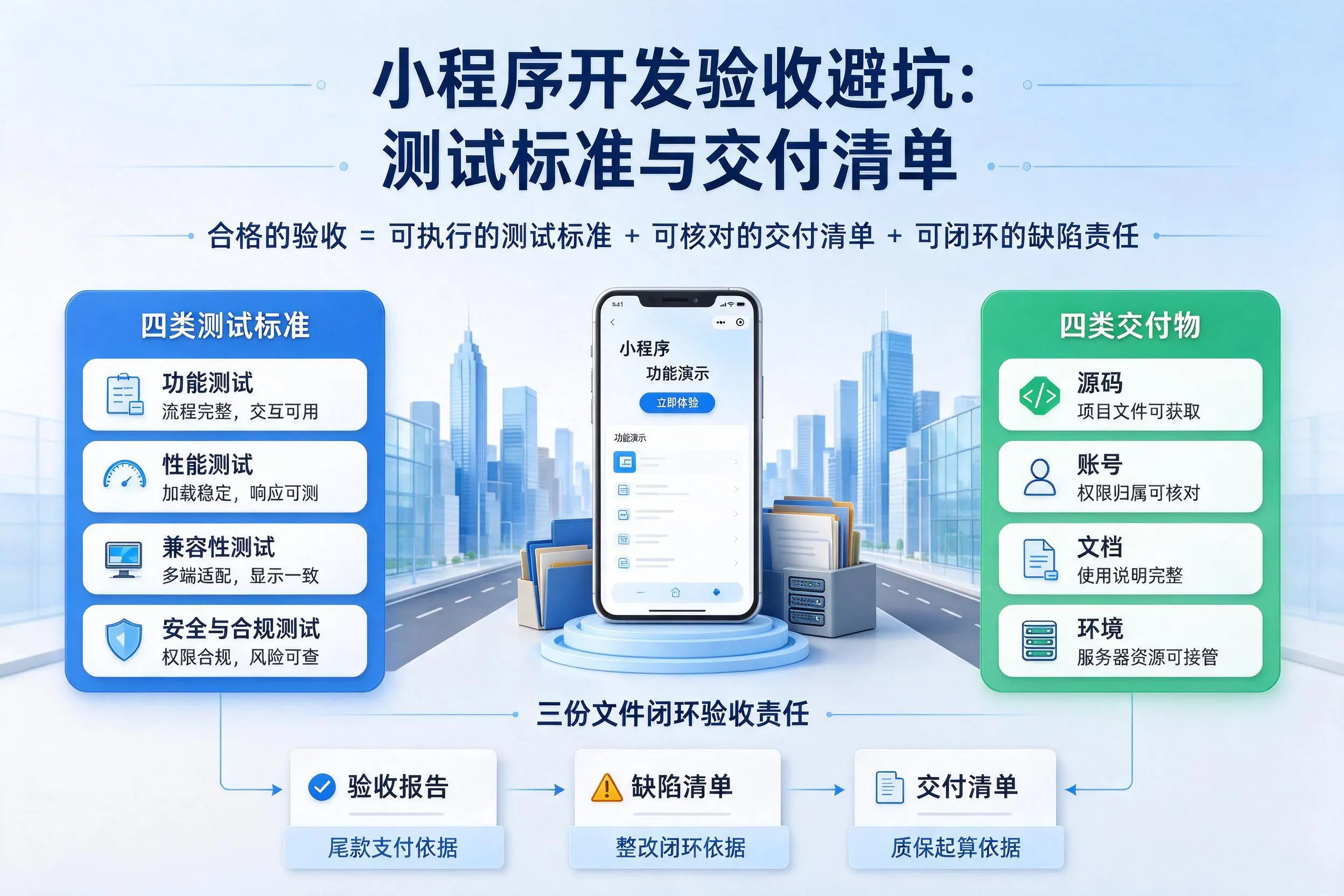 赣州小程序开发验收避坑：测试标准与交付清单