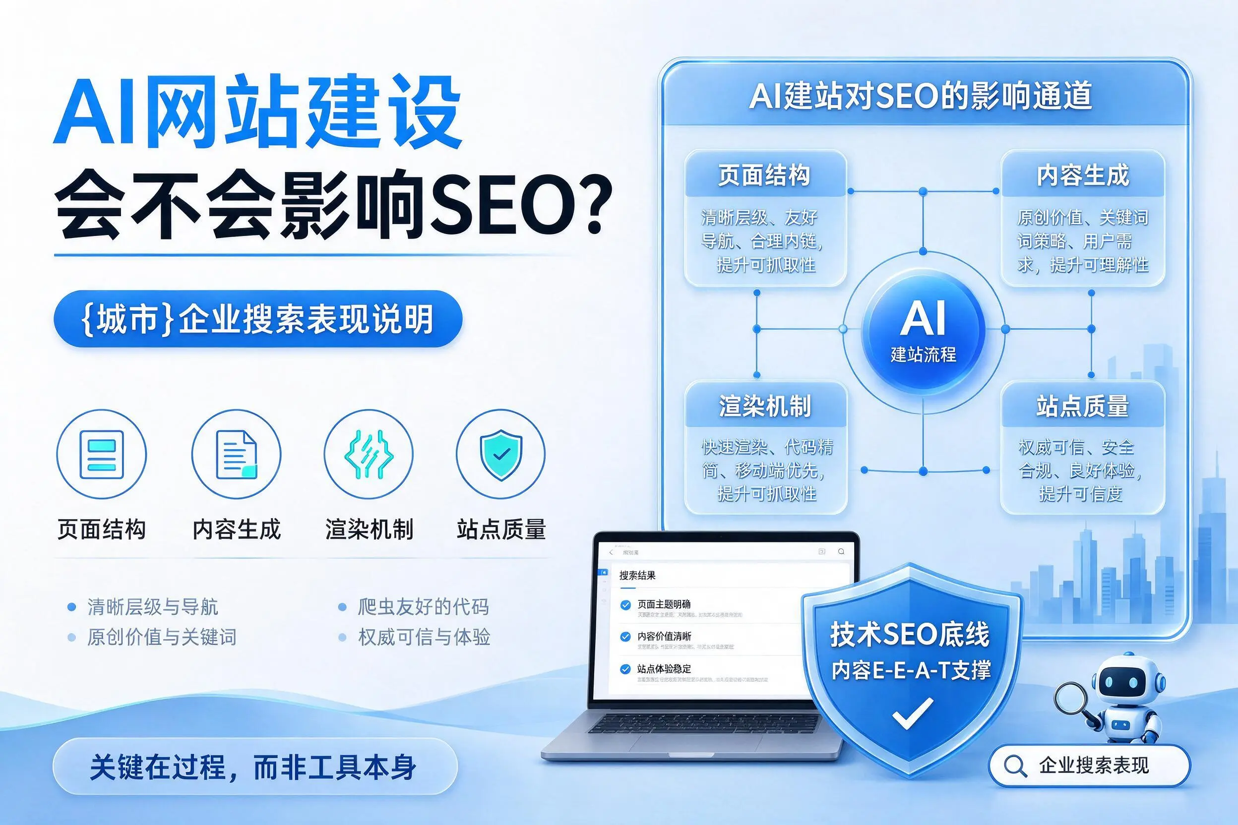 AI网站建设会不会影响SEO？赣州企业搜索表现说明