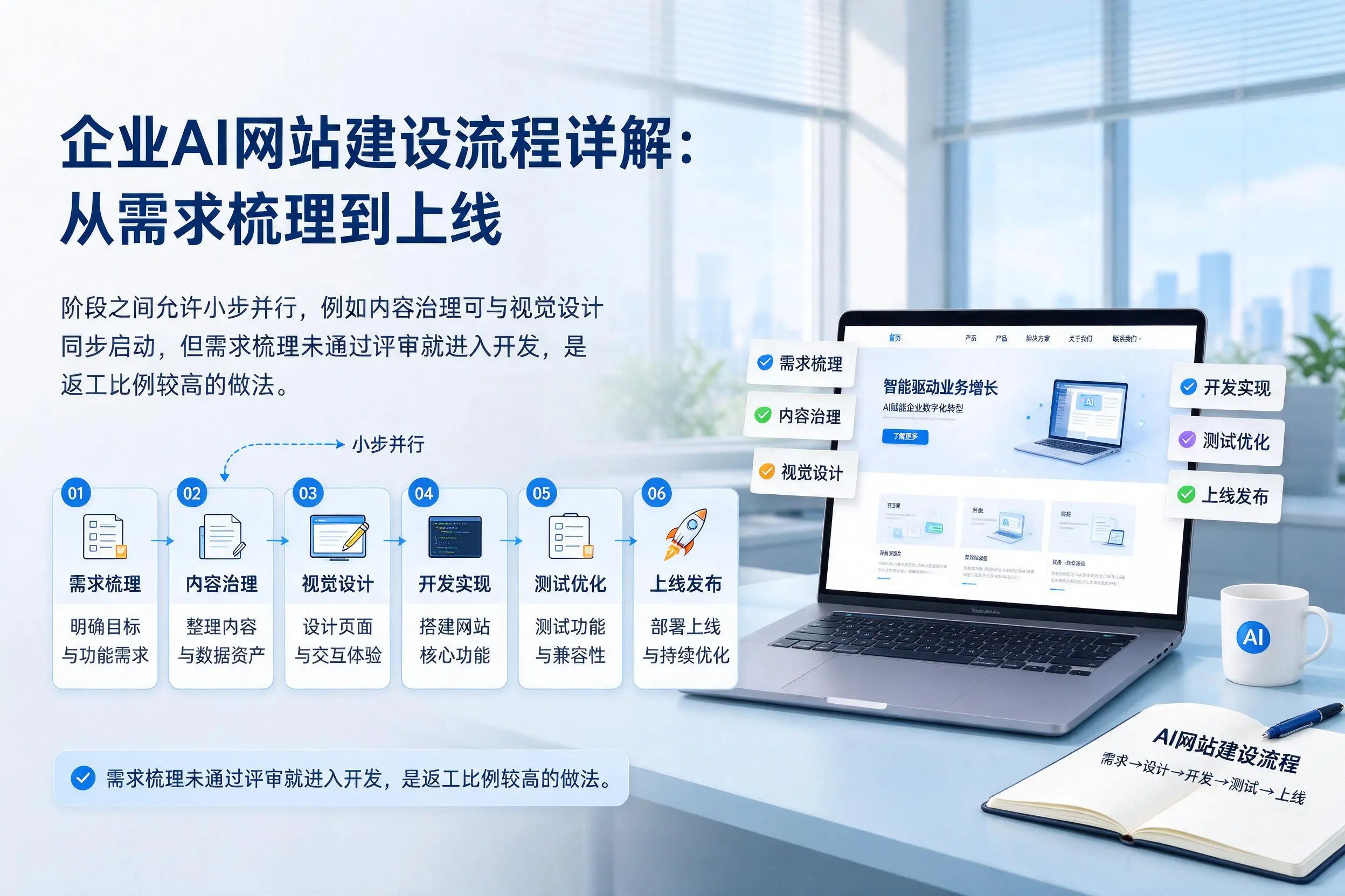 赣州企业AI网站建设流程详解：从需求梳理到上线