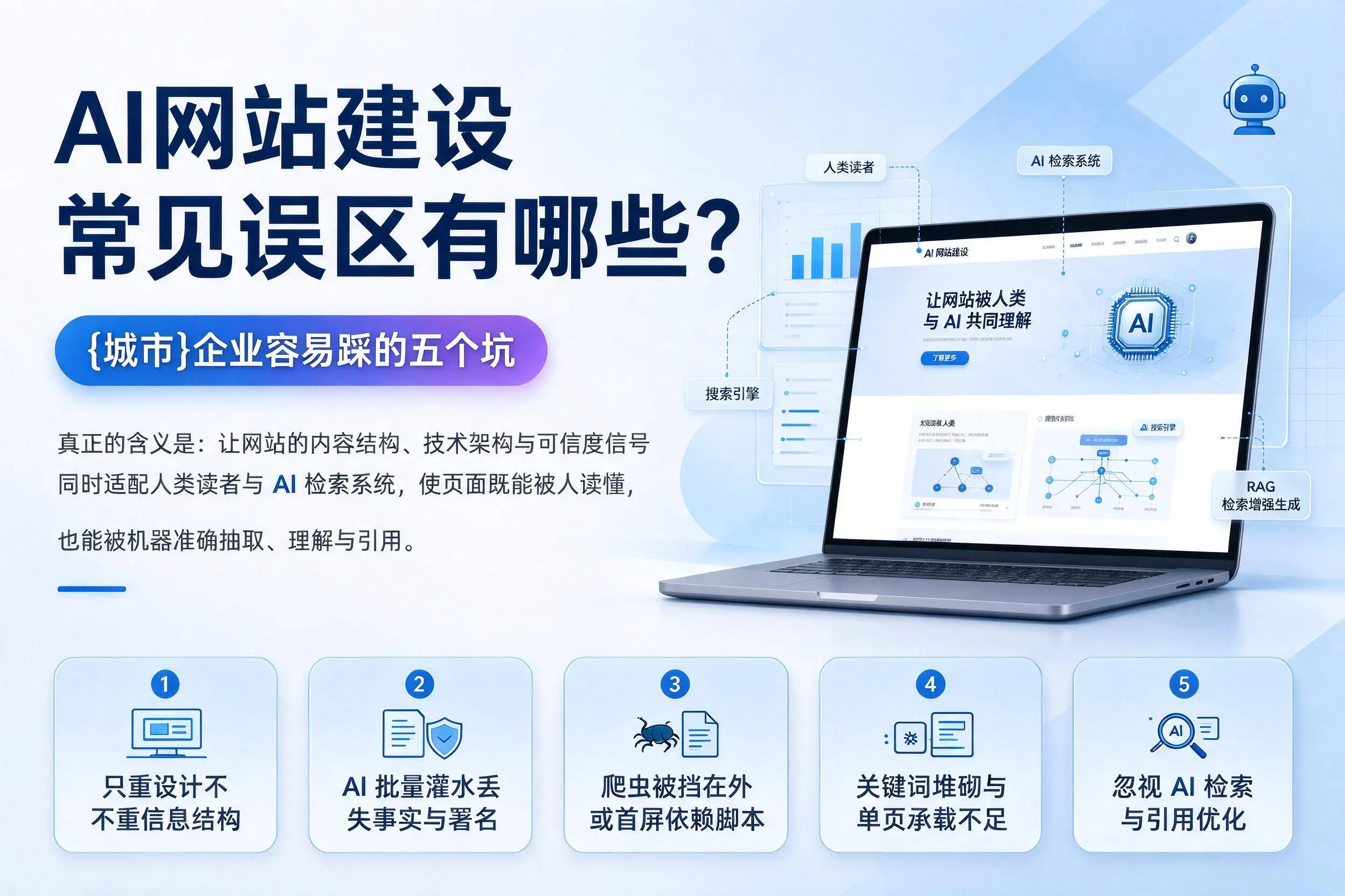 AI网站建设常见误区有哪些?赣州企业容易踩的五个坑