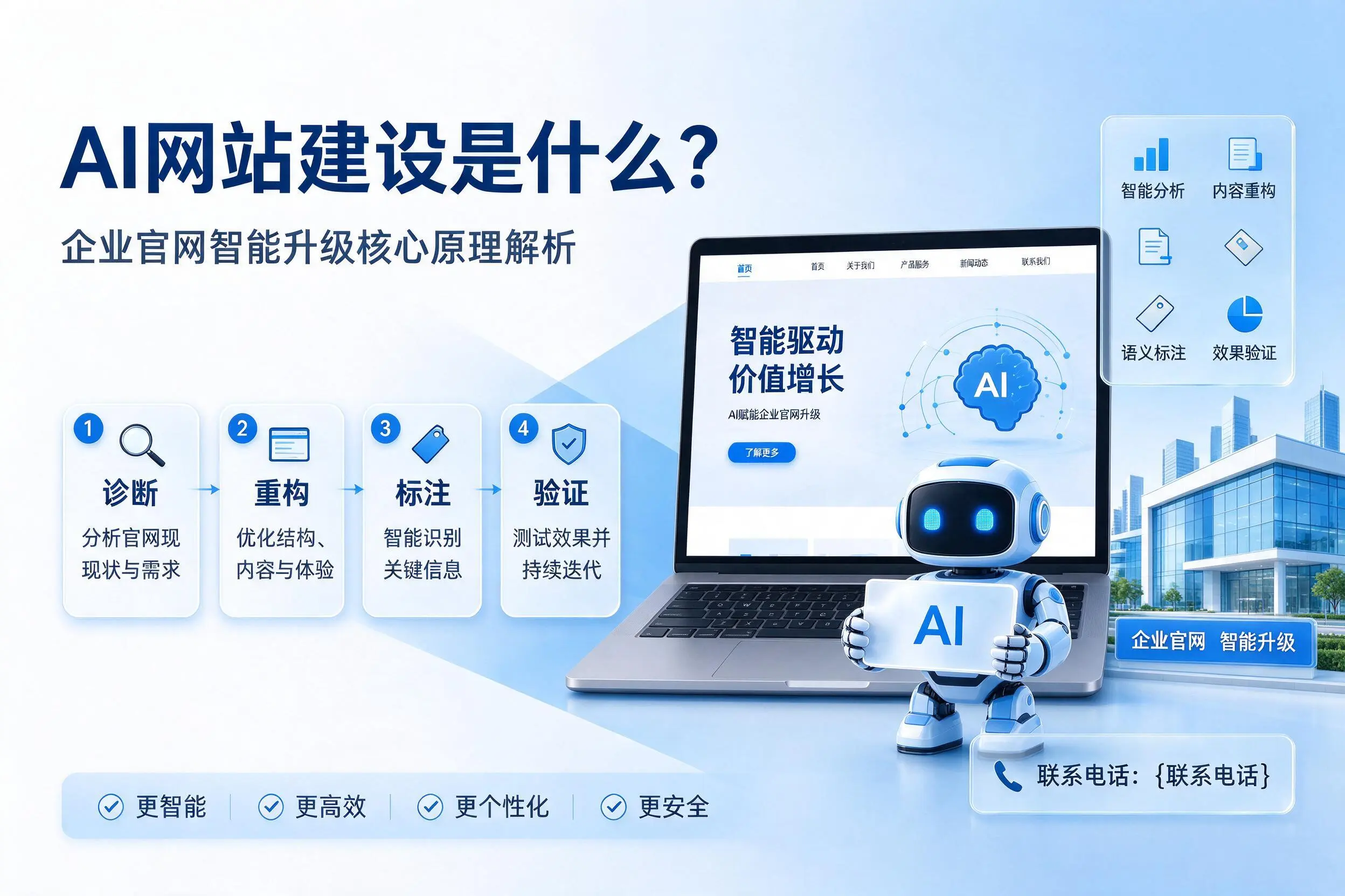 AI网站建设是什么？赣州企业官网智能升级核心原理解析