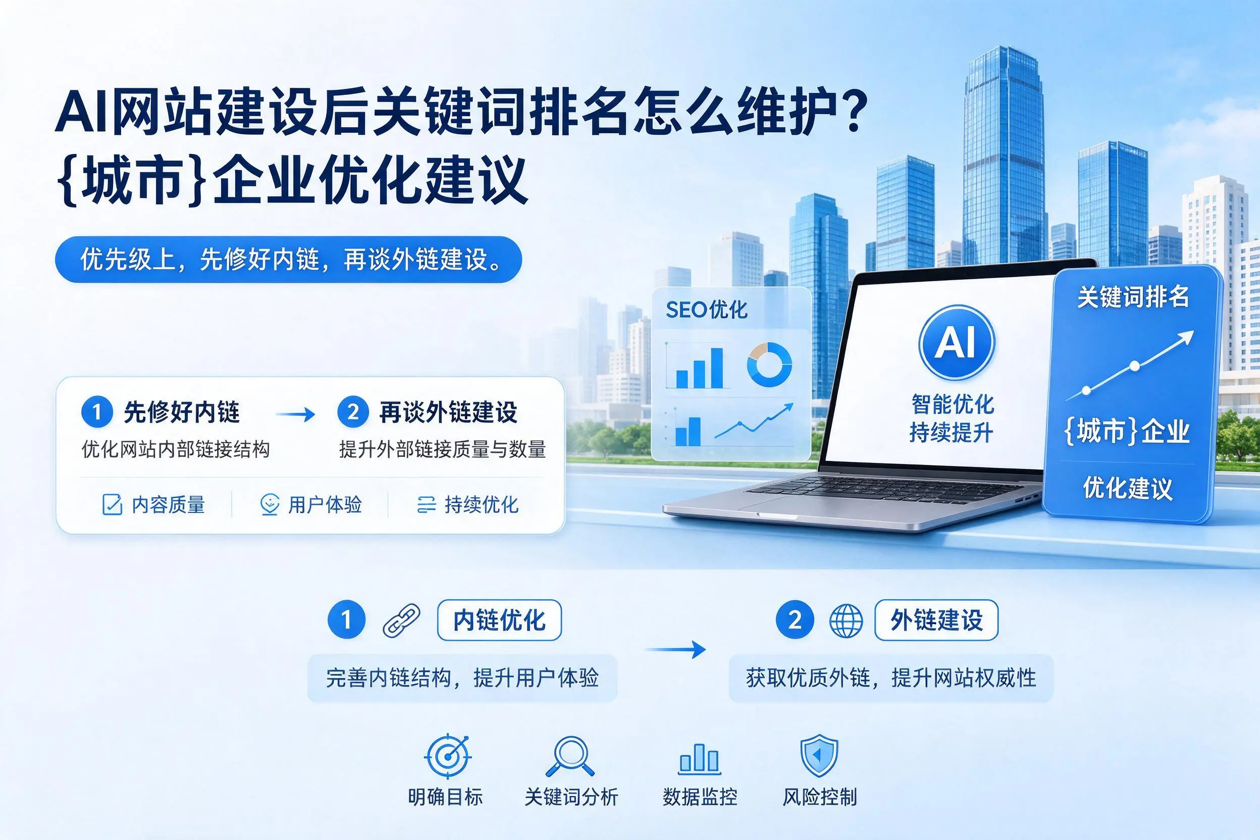 AI网站建设后关键词排名怎么维护？赣州企业优化建议