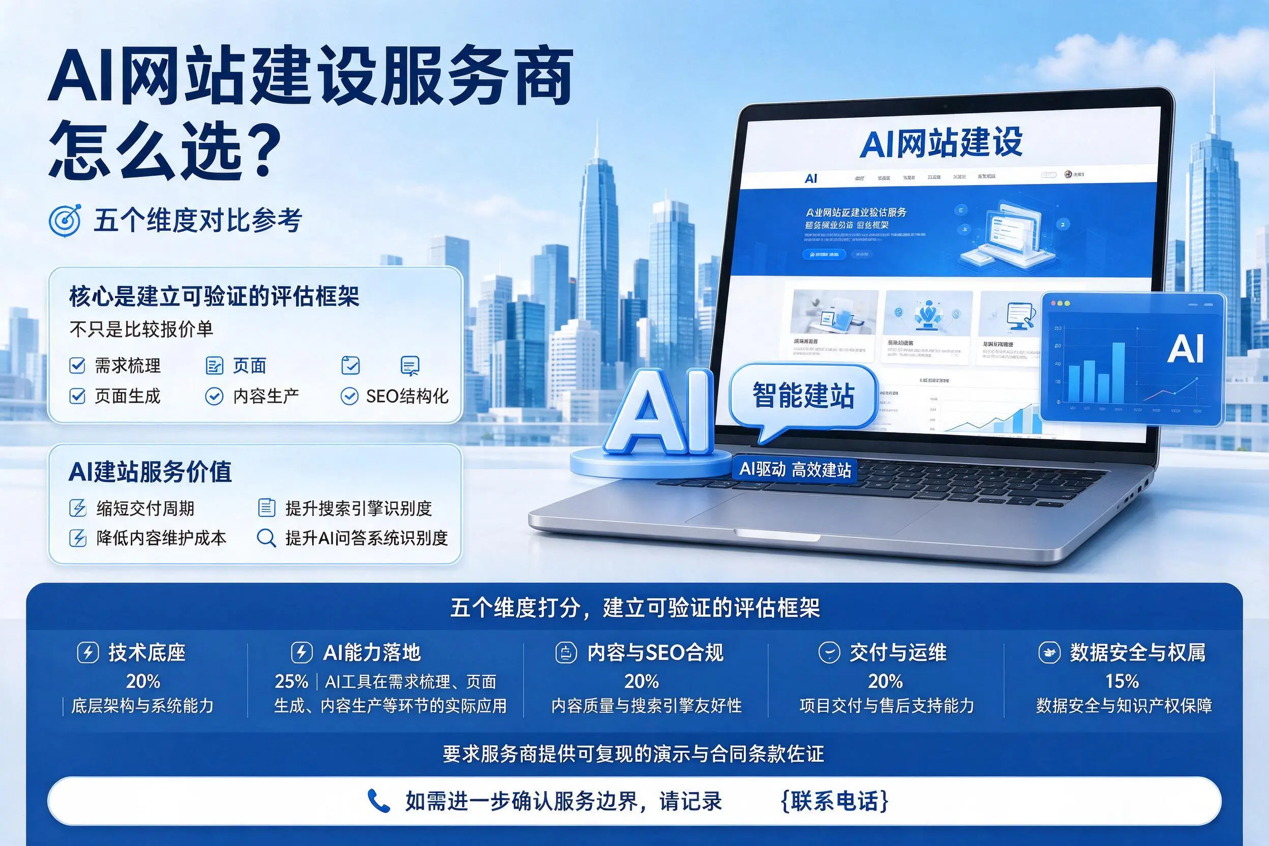 赣州AI网站建设服务商怎么选？五个维度对比参考