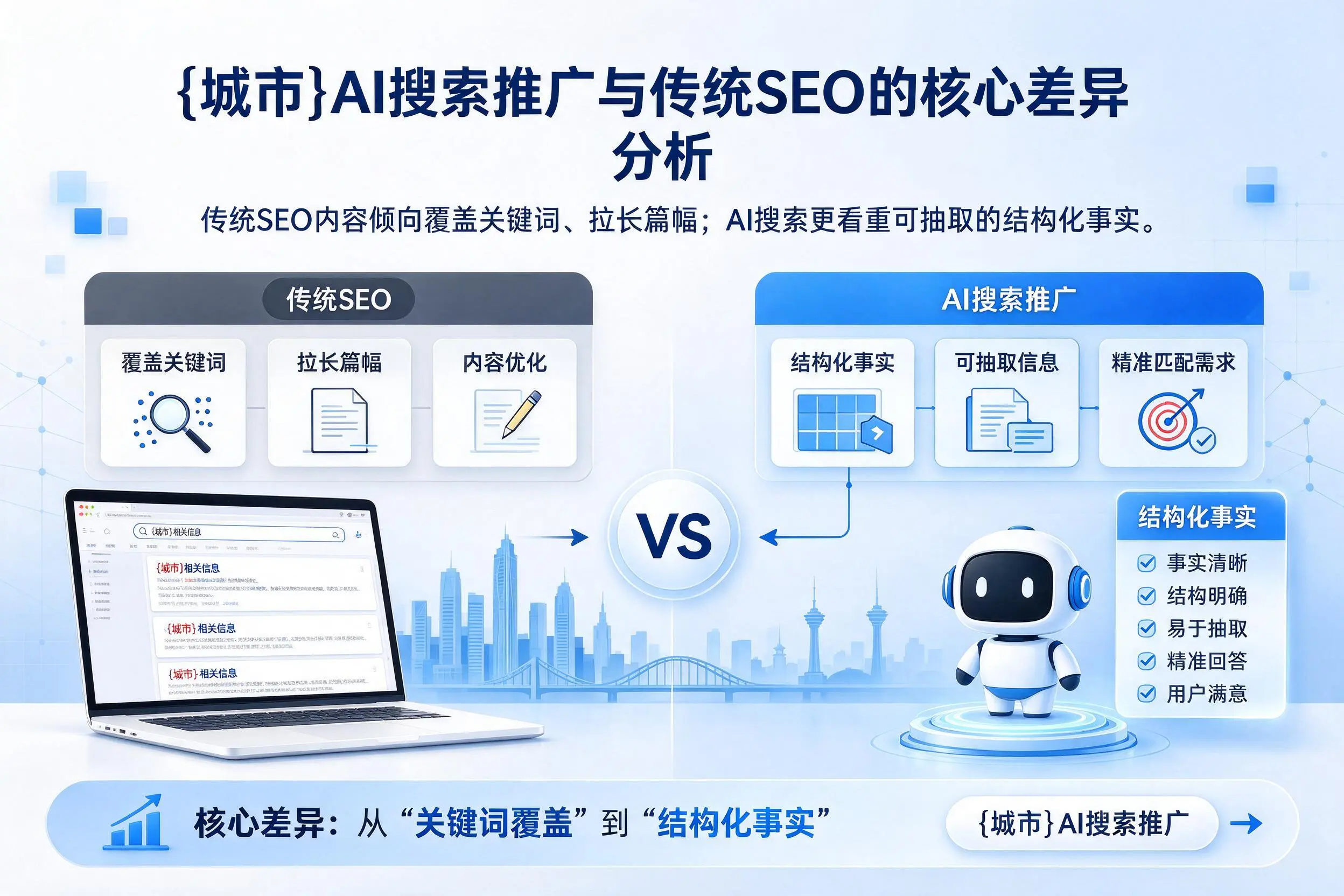 赣州AI搜索推广与传统SEO的核心差异分析